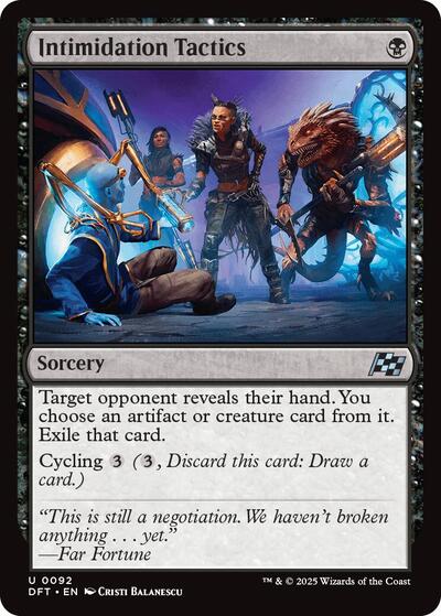 Intimidation Tactics (DFT) #92 Uncommon (Lightly Played) Aetherdrift Magic: The Gathering: 2025