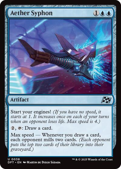 Aether Syphon (DFT) #38 Uncommon (Lightly Played) Aetherdrift Magic: The Gathering: 2025