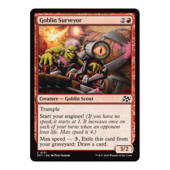 Goblin Surveyor (DFT) #131 Common Aetherdrift Magic: The Gathering: 2025