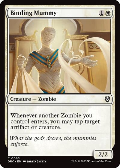 Binding Mummy (DRC) #63 Common (Lightly Played) Commander: Aetherdrift Magic: The Gathering: 2025