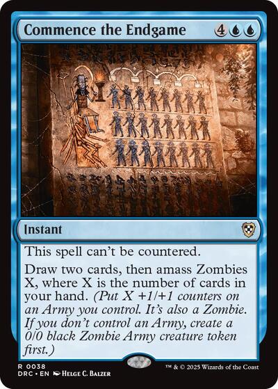Commence the Endgame (DRC) #38 Rare (Lightly Played) Commander: Aetherdrift Magic: The Gathering: 2025