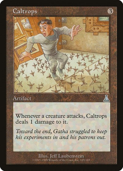 Caltrops (UDS) #129 Uncommon (Heavily Played) Urza's Destiny Magic: The Gathering: 1999