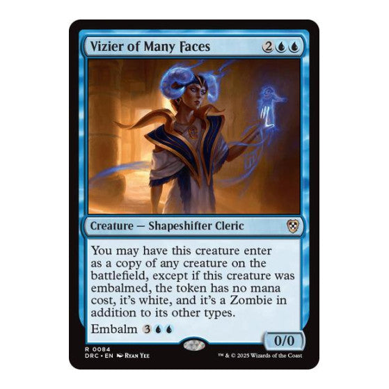 Vizier of Many Faces (DRC) #84 Rare (Lightly Played) Commander: Aetherdrift Magic: The Gathering: 2025