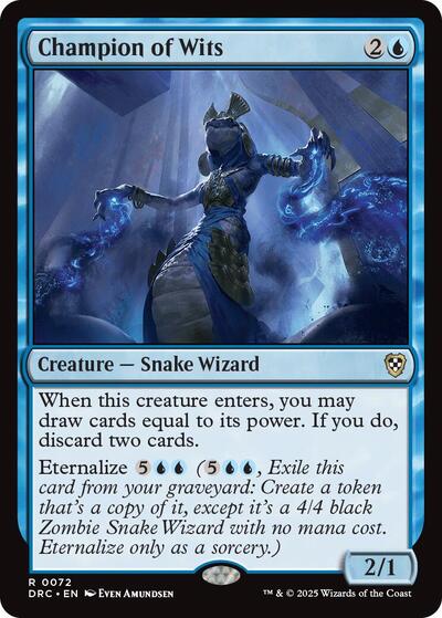Champion of Wits (DRC) #72 Rare (Lightly Played) Commander: Aetherdrift Magic: The Gathering: 2025