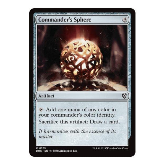 Commander's Sphere (DRC) #125 Common (Lightly Played) Commander: Aetherdrift Magic: The Gathering: 2025