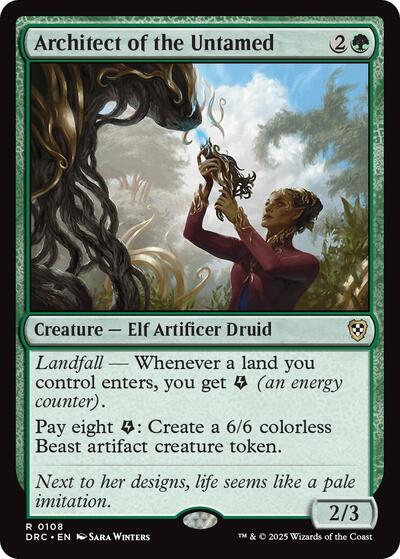 Architect of the Untamed (DRC) #108 Rare (Lightly Played) Commander: Aetherdrift Magic: 2025