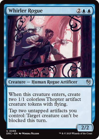 Whirler Rogue (DRC) #85 Uncommon (Lightly Played) Commander: Aetherdrift Magic: The Gathering: 2025