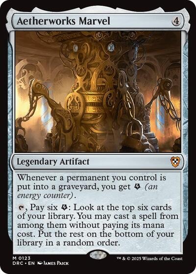 Aetherworks Marvel (DRC) #123 Mythic Rare (Lightly Played) Commander: Aetherdrift Magic: The Gathering: 2025
