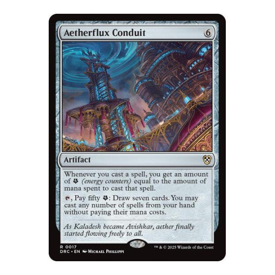 Aetherflux Conduit (DRC) #17 Rare (Lightly Played) Commander: Aetherdrift Magic: The Gathering: 2025