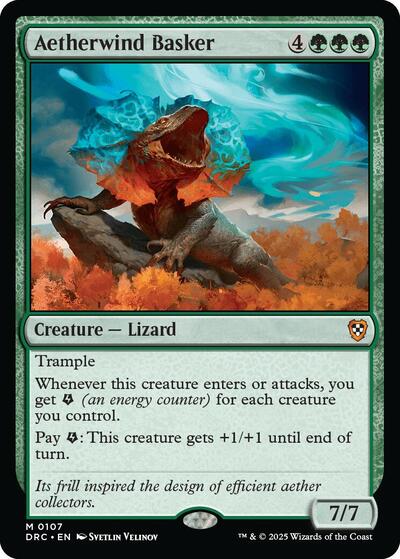 Aetherwind Basker (DRC) #107 Mythic Rare (Lightly Played) Commander: Aetherdrift Magic: 2025