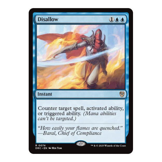 Disallow (DRC) #74 Rare (Lightly Played) Commander: Aetherdrift Magic: The Gathering: 2025