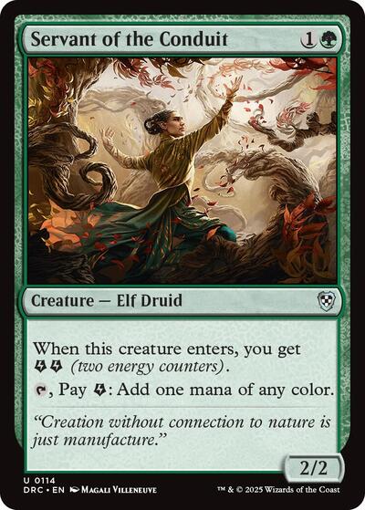 Servant of the Conduit (DRC) #114 Uncommon (Lightly Played) Commander: Aetherdrift Magic: 2025