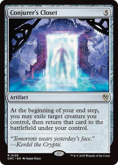 Conjurers Closet (DRC) #126 Rare (Lightly Played) Commander: Aetherdrift Magic: The Gathering: 2025