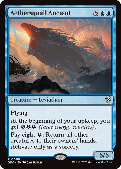 Aethersquall Ancient (DRC) #68 Rare (Lightly Played) Commander: Aetherdrift Magic: The Gathering: 2025