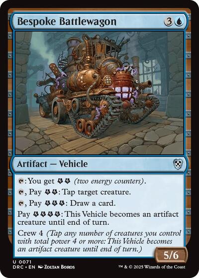 Bespoke Battlewagon (DRC) #71 Uncommon (Lightly Played) Commander: Aetherdrift Magic: The Gathering: 2025