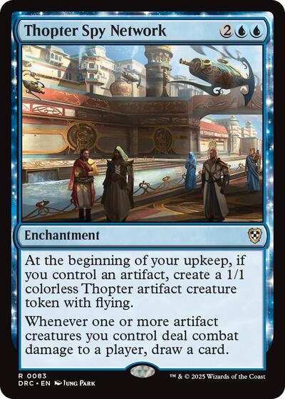 Thopter Spy Network (DRC) #83 Rare (Lightly Played) Commander: Aetherdrift Magic: The Gathering: 2025