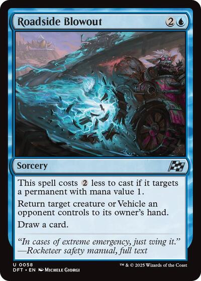 Roadside Blowout (DFT) #58 Uncommon (Lightly Played) Aetherdrift Magic: 2025