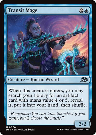 Transit Mage (DFT) #70 Uncommon (Lightly Played) Aetherdrift Magic: The Gathering: 2025