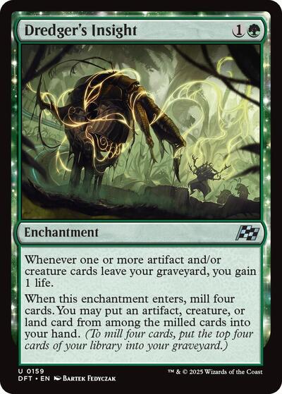 Dredgers Insight (DFT) #159 Uncommon (Lightly Played) Aetherdrift Magic: The Gathering: 2025