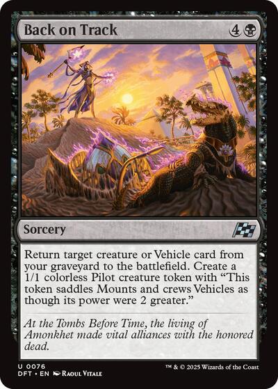 Back on Track (DFT) #76 Uncommon (Lightly Played) Aetherdrift Magic: The Gathering: 2025