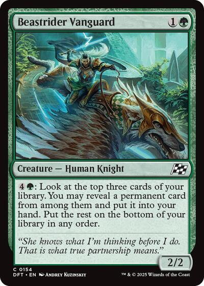 Beastrider Vanguard (DFT) #154 Common (Lightly Played) Aetherdrift Magic: The Gathering: 2025