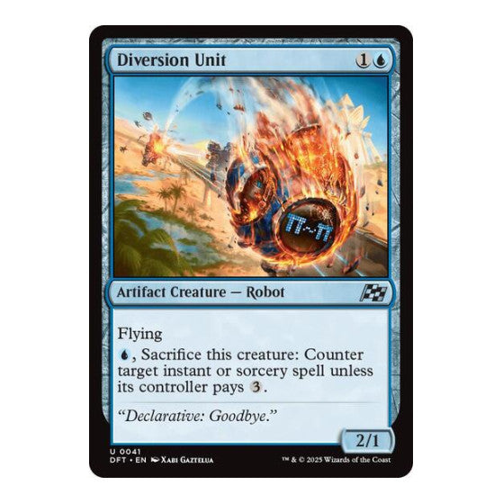 Diversion Unit (DFT) #41 Uncommon (Lightly Played) Aetherdrift Magic: The Gathering: 2025