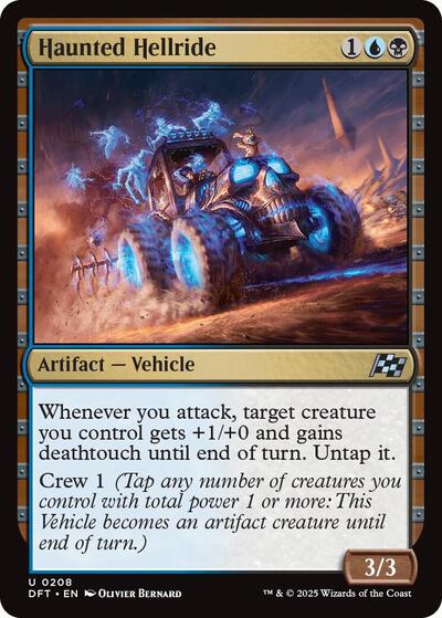 Haunted Hellride (DFT) #208 Uncommon (Lightly Played) Aetherdrift Magic: 2025