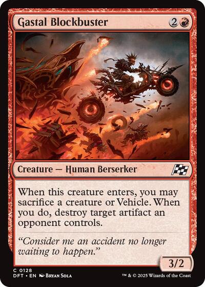 Gastal Blockbuster (DFT) #128 Common (Lightly Played) Aetherdrift Magic: 2025