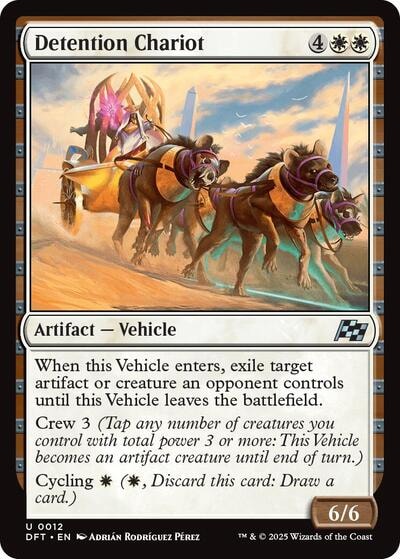 Detention Chariot (DFT) #12 Uncommon (Lightly Played) Aetherdrift Magic: The Gathering: 2025