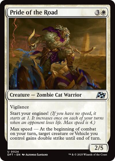 Pride of the Road (DFT) #24 Uncommon (Lightly Played) Aetherdrift Magic: 2025