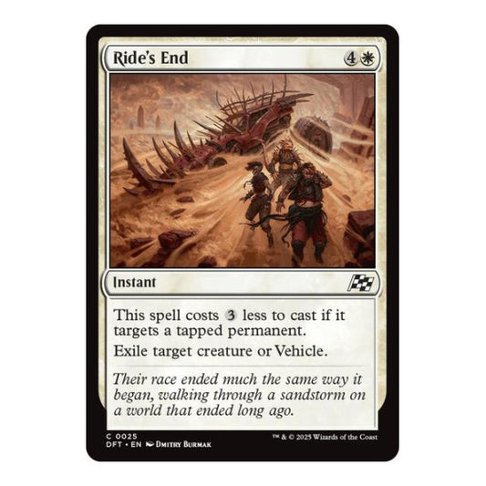 Ride's End (DFT) #25 Common Aetherdrift Magic: The Gathering: 2025