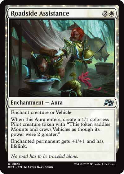 Roadside Assistance (DFT) #26 Uncommon (Lightly Played) Aetherdrift Magic: The Gathering: 2025
