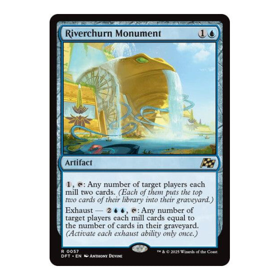Riverchurn Monument (DFT) #57 Rare (Foil Lightly Played) Aetherdrift Magic: The Gathering: 2025