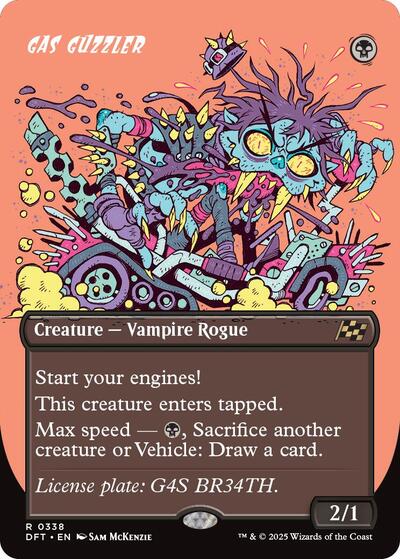 Gas Guzzler Borderless (DFT) #338 Rare (Lightly Played) Aetherdrift Magic: The Gathering: 2025