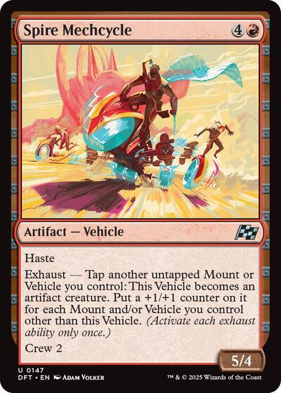 Spire Mechcycle (DFT) #147 Uncommon (Moderately Played) Aetherdrift Magic: The Gathering: 2025