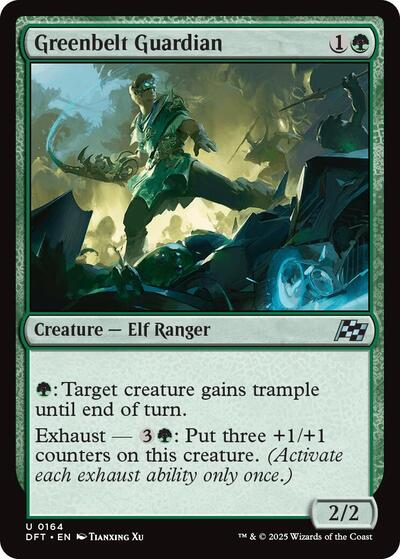 Greenbelt Guardian (DFT) #164 Uncommon (Lightly Played) Aetherdrift Magic: 2025