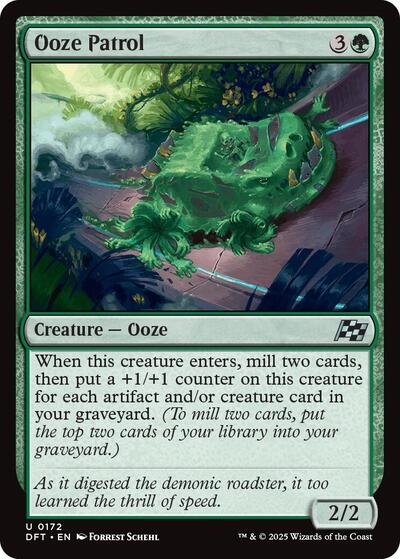 Ooze Patrol (DFT) #172 Uncommon (Lightly Played) Aetherdrift Magic: The Gathering: 2025