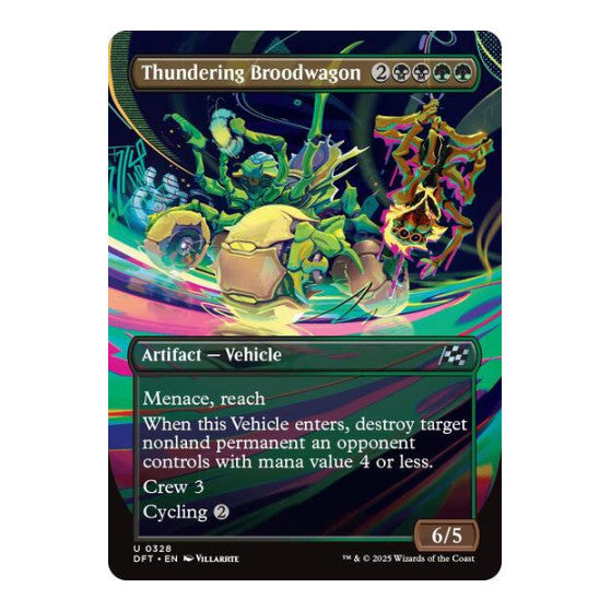 Thundering Broodwagon (Borderless) (DFT) #328 Uncommon (Lightly Played) Aetherdrift Magic: The Gathering: 2025