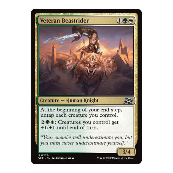 Veteran Beastrider (DFT) #226 Uncommon Aetherdrift Magic: The Gathering: 2025