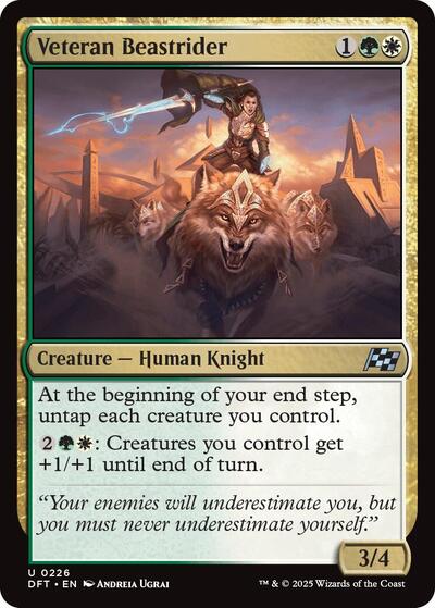 Veteran Beastrider (DFT) #226 Uncommon (Lightly Played) Aetherdrift Magic: 2025