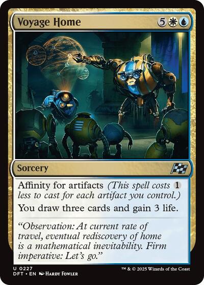 Voyage Home (DFT) #227 Uncommon (Lightly Played) Aetherdrift Magic: The Gathering: 2025