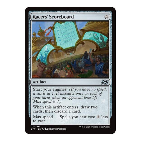 Racers' Scoreboard (DFT) #239 Uncommon (Lightly Played) Aetherdrift Magic: The Gathering: 2025