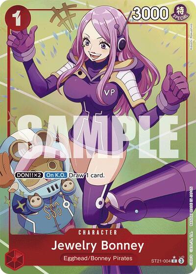 Jewelry Bonney Parallel (ST-21) #ST21-004 Common (Foil Near Mint) Starter Deck EX: Gear 5 One Piece Card Game: 2025