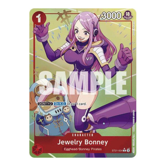 Jewelry Bonney (Parallel) (ST-21) #ST21-004 Common (Foil Near Mint) Starter Deck EX: Gear 5 One Piece Card Game: 2025