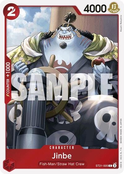 Jinbe (ST-21) #ST21-005 Common (Foil Lightly Played) Starter Deck EX: Gear 5 One Piece Card Game: 2025