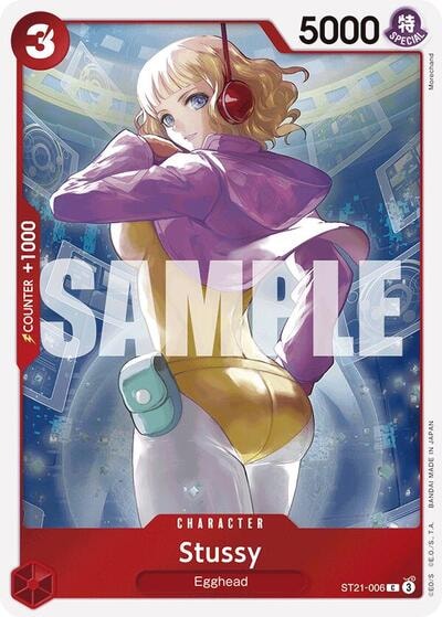 Stussy (ST-21) #ST21-006 Common (Foil Lightly Played) Starter Deck EX: Gear 5 One Piece Card Game: 2025