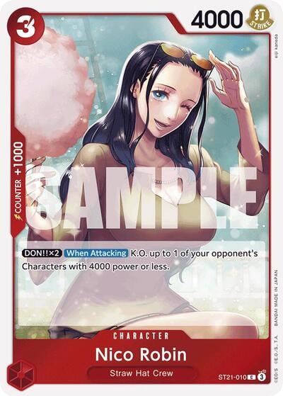 Nico Robin (ST-21) #ST21-010 Common (Foil Lightly Played) Starter Deck EX: Gear 5 One Piece Card Game: 2025