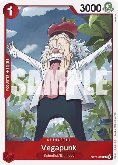 Vegapunk (ST-21) #ST21-013 Common (Foil Lightly Played) Starter Deck EX: Gear 5 One Piece Card Game: 2025