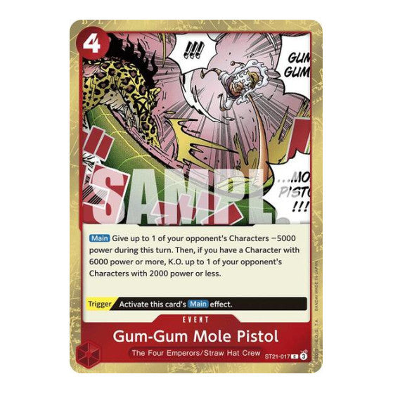 Gum-Gum Mole Pistol (ST-21) #ST21-017 Common (Foil Near Mint) Starter Deck EX: Gear 5 One Piece Card Game: 2025