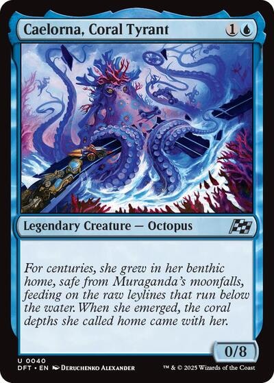Caelorna Coral Tyrant (DFT) #40 Uncommon (Lightly Played) Aetherdrift Magic: The Gathering: 2025